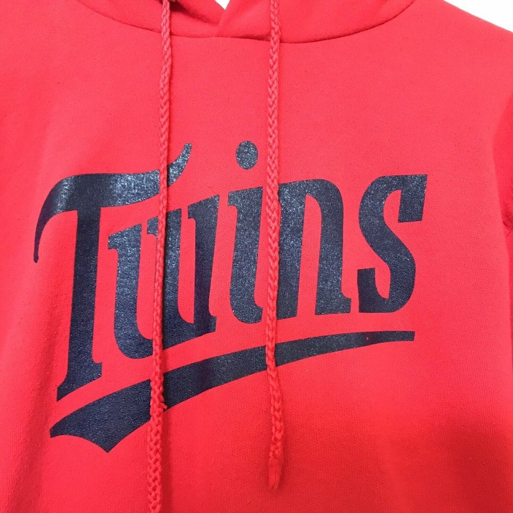 Port & Co Red Twins Hoodie Sweatshirt Adult Sz Small Pre-Owned GUC - Picture 6 of 6